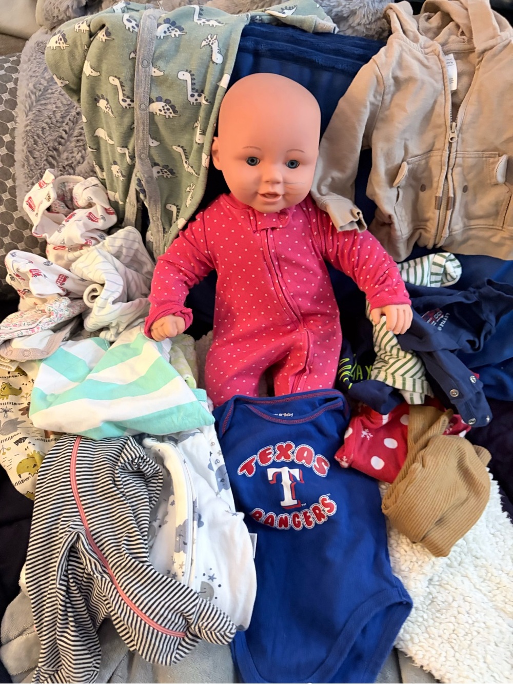 realistic baby doll with accessories